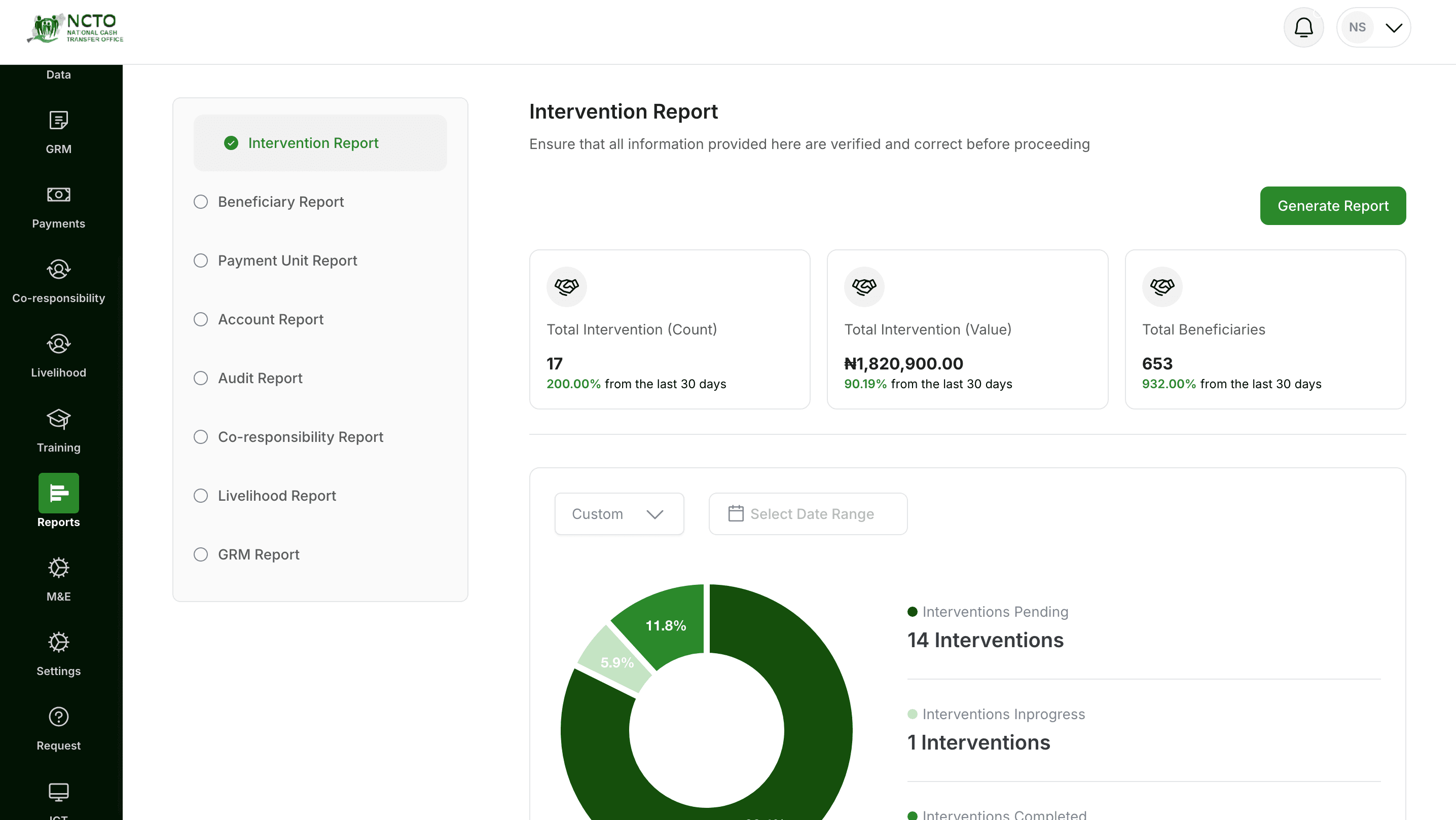 National Cash Transfer Office screenshot 6